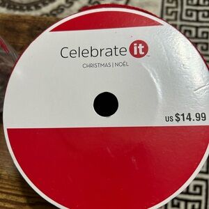Celebrate It Bold Red Ribbon for Festive Decor